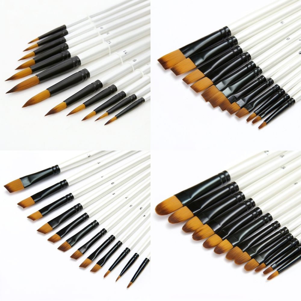 Gouache Paint Set - 내구성이 뛰어난 나일론 소재의 미술용 붓